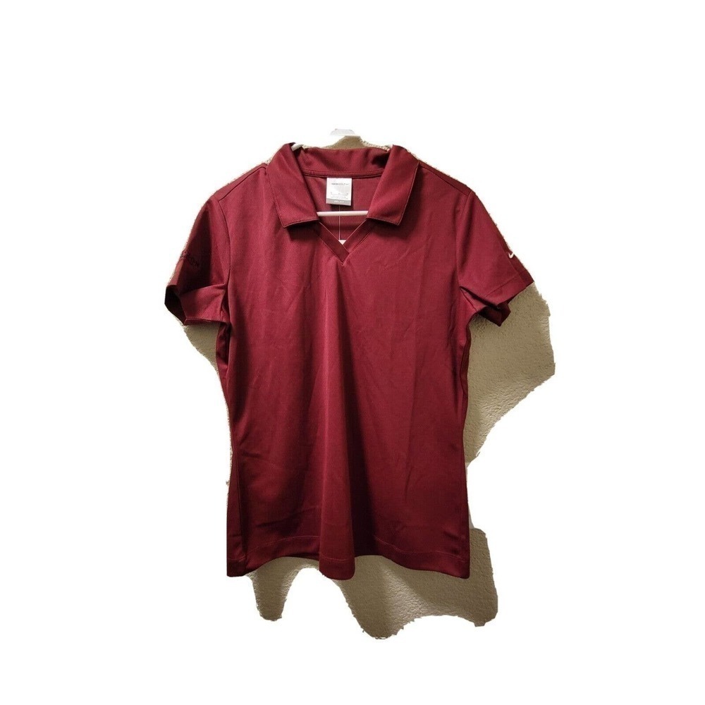 NWT Womens Nike Golf Polo Dri-fit Red Size Medium